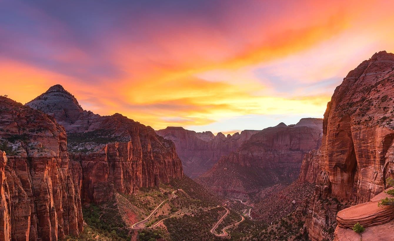 Zion Emerald Pools Waterfall